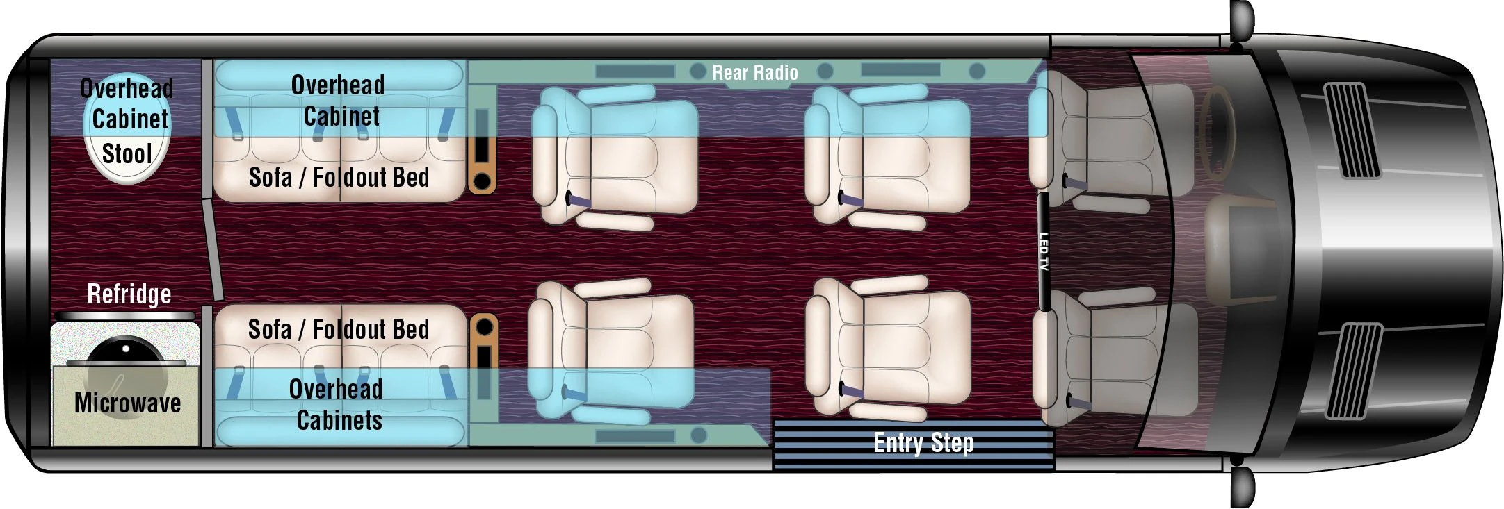 Midwest Luxe Cruiser D6 floor plan